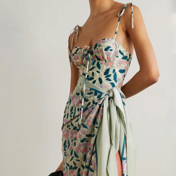 Agua By Agua Bendita Ebano Floral Print Underwired One-Piece Swimsuit S - Picture 5 of 9